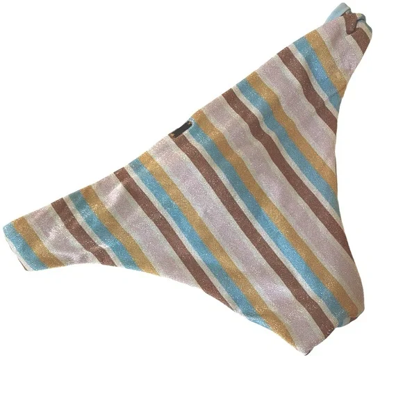 NWT O'NEILL Heidi Stripe Seville Sunset Medium Coverage Bottom , size Small - Picture 3 of 7